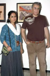 aditya with wife