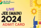 Live Nta Jee Main Admit Card