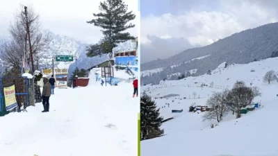 Snowfall In Auli