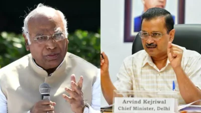 Mallikarjun Kharge And Kejriwal