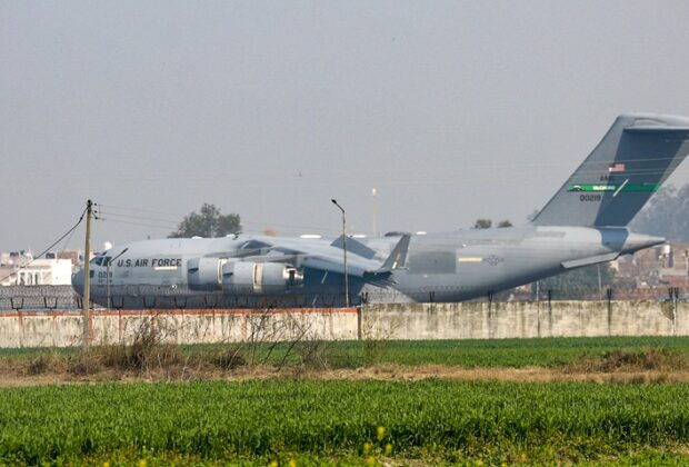 Us Plane Carrying Deported Indians Lands In Amritsar