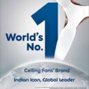 Crompton Brings India To The Global Stage Through Its Recognition As World's No.1 Ceiling Fan Brand