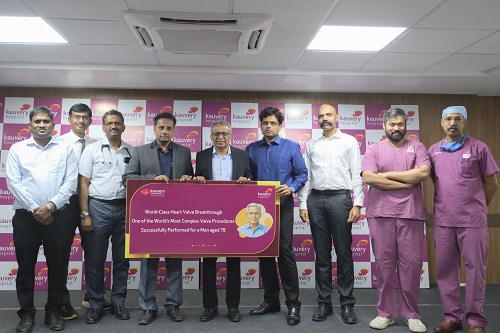 Kauvery Hospital, Alwarpet Performs One Of The World's First Tavr In Tavr In Savr With Bioprosthetic Valve Fracture In 78 Year Old