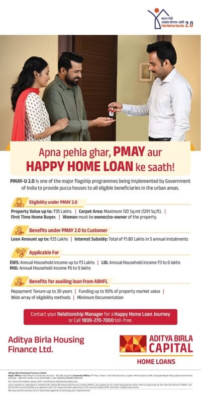 Aditya Birla Housing Finance Strengthens Commitment To 'housing For All' Under Pmay 2.0