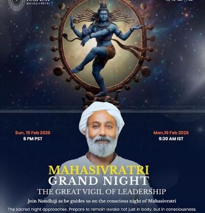 Maha Sivratri World Yogi Day: Nandhiji's Programs Emphasize Stillness, Awareness, And Inner Transformation