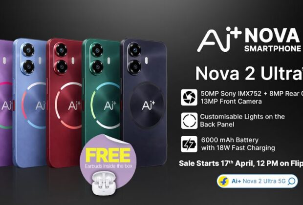 Ai+ Smartphone Nova 2 Ultra's Day 1 Sale To Begin On April 17, 2026, 12:00 Noon Onward