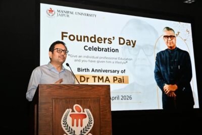 On The Founder's Day Manipal University Jaipur Launches New Industry Oriented Academic Programs