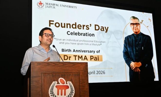 On The Founder's Day Manipal University Jaipur Launches New Industry Oriented Academic Programs