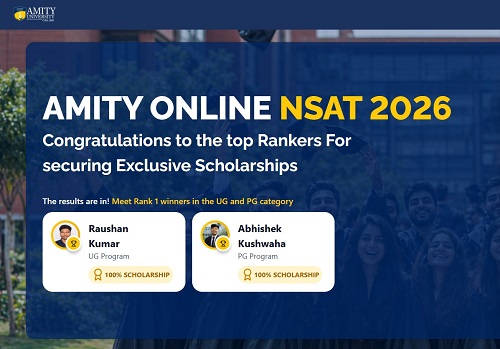 Aonsat 2026 By Amity Online Sets National Benchmark As India's First And Largest Online Scholarship Admission Test For Online Degrees