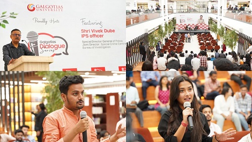 Veteran Ips Officer Vivek Dube Appreciates The Advanced Learning Ecosystem And Student Energy At Galgotias University