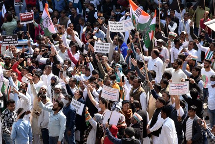 Congress Protest Against Delhi Chief Minister Arvind Kejriwal, New Delhi, India 19 Feb 2022