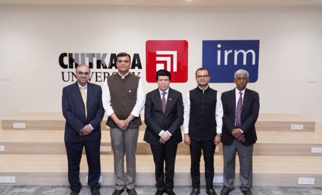 Chitkara University Launches Punjab's First Irm India Affiliate Licensed Global Centre For Enterprise Risk Management