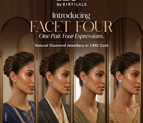 Glow By Kirtilals Unveils "facet Four" One Pair Of Earrings, Four Distinct Styles