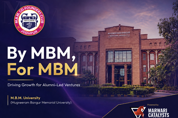 Mbm Co Founders Club By Marwari Catalysts Group Selects First Three Startups, Next Batch To Open Soon
