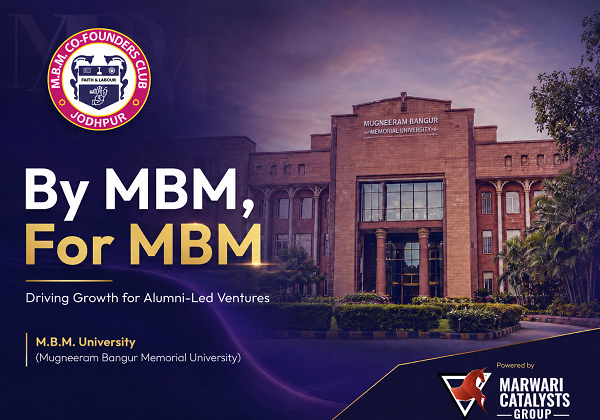 Mbm Co Founders Club By Marwari Catalysts Group Selects First Three Startups, Next Batch To Open Soon