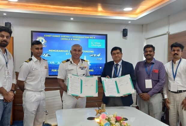 Indian Coast Guard Kerala & Mahe And Bisleri International Unite For Cleaner Coastlines And A Sustainable Future