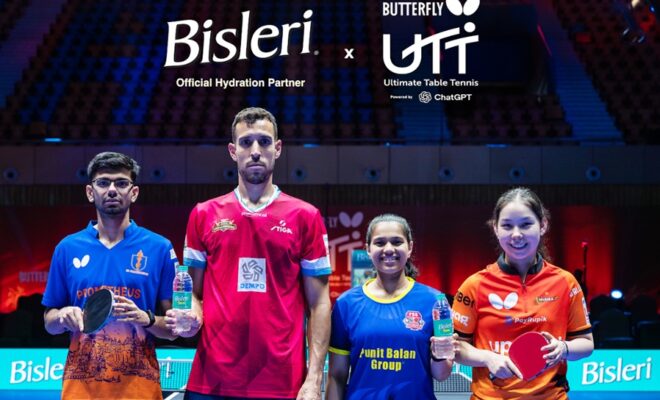 Bisleri International Partners With Ultimate Table Tennis As Official Hydration Partner For The Second Year