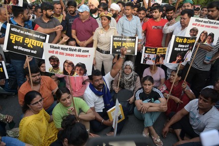 Wrestlers Protest Against Wfi President At Jantar Mantar, New Delhi, Delhi, India 15 May 2023