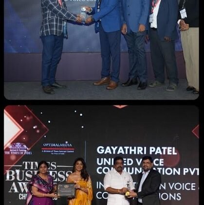 Unified Voice Earns Dual Honours for Enterprise Communications Innovation at Bengaluru and Chennai Awards