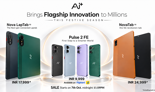 Ai+ Smartphone Brings Flagship Innovation to Millions This Festive Season with Pulse 2 FE, NovaTab and LapTab