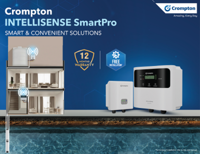 Crompton Simplifies Household Water Management with INTELLISENSE SmartPro