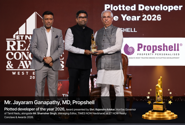 Propshell Wins "Plotted Developer of the Year 2026" at ET Now.in Realty Conclave & Awards