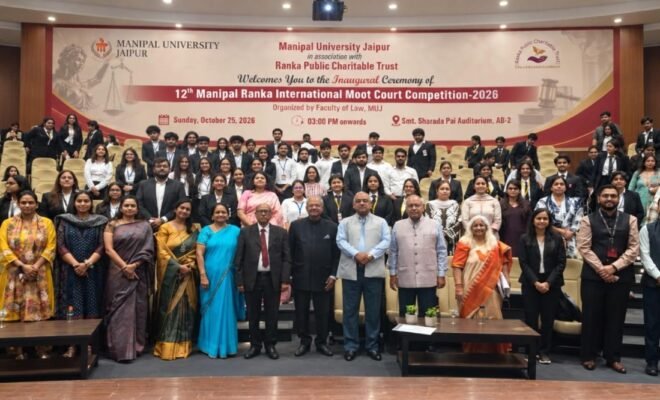 Manipal University Jaipur Hosts 12th Manipal Ranka International Moot Court Competition